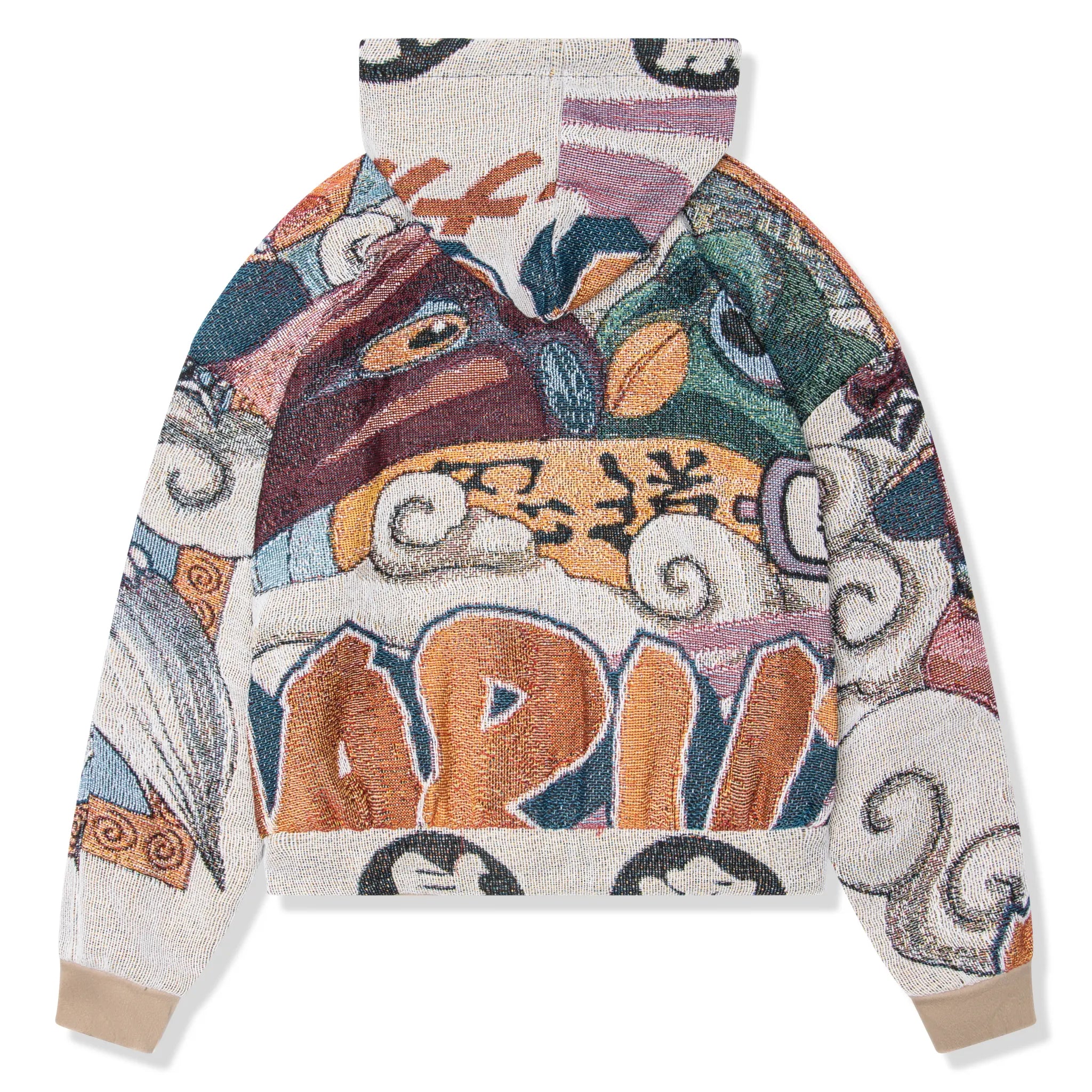 Back View of Dedictd 9Tail Tapestry Zip-Up Hoodie